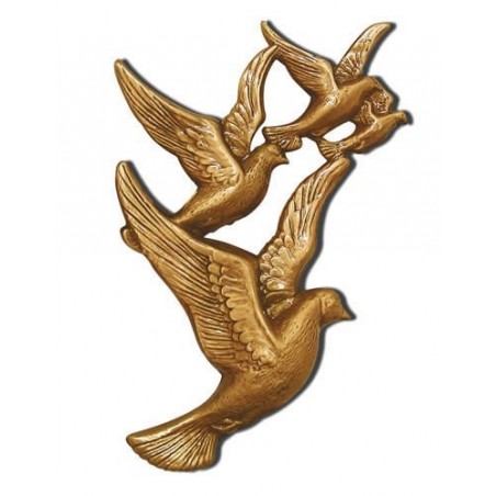 Vuelo de palomas bronce