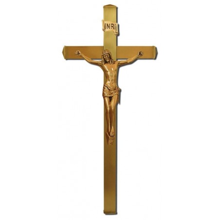 cruz bronce con cristo