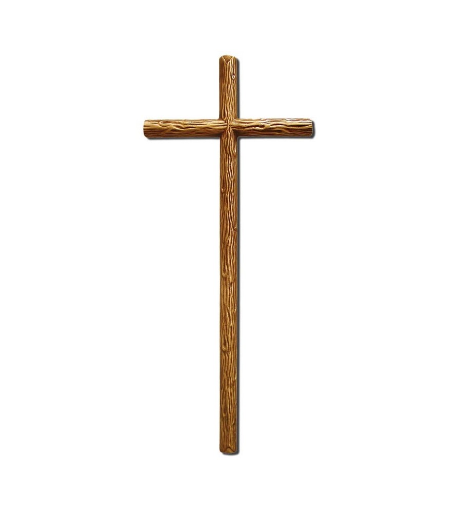 Cruz de tronco bronce