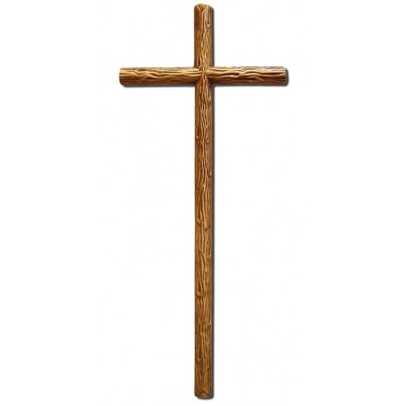 Cruz de tronco bronce
