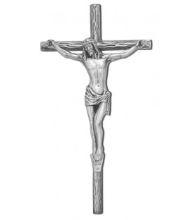 Cruz de tronco con cristo bronce