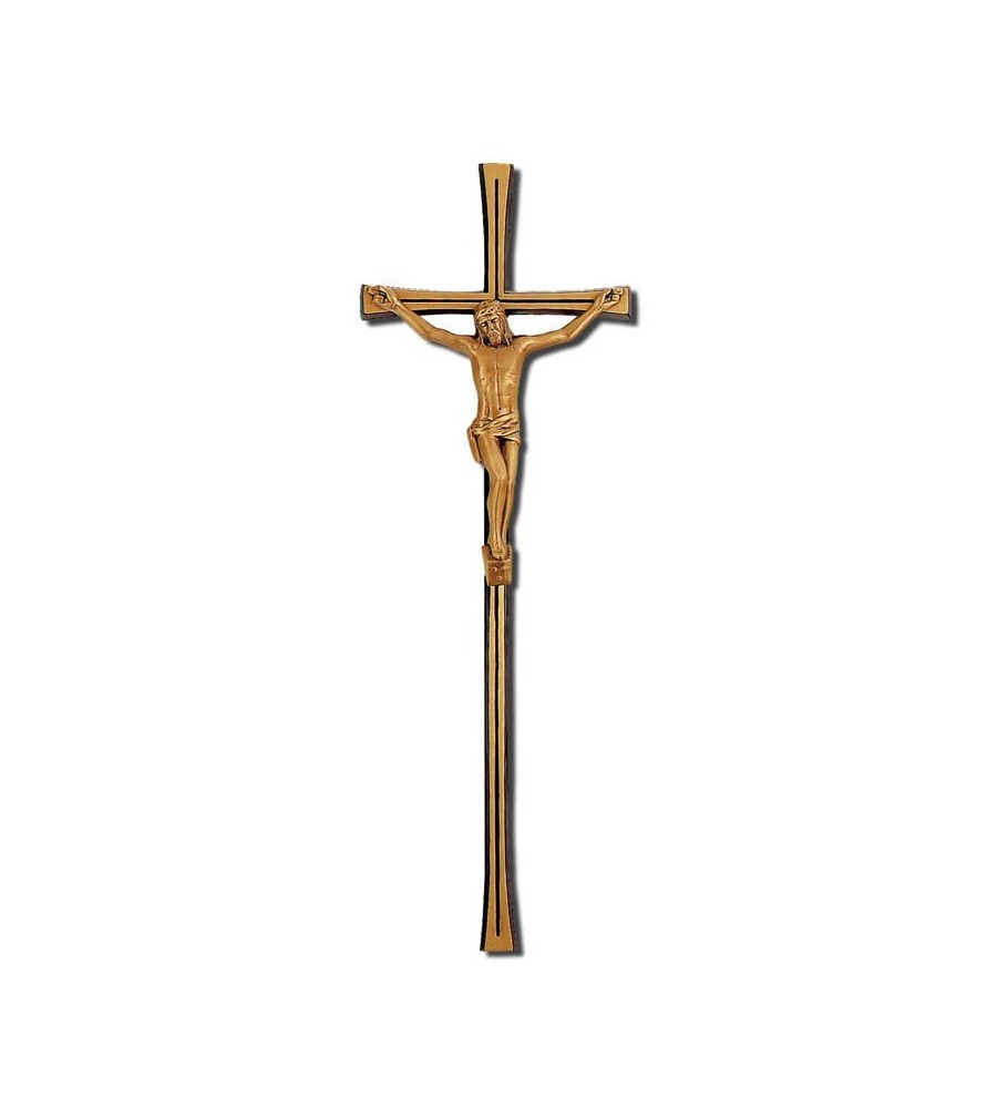 Cruz de ranura cron cristo bronce