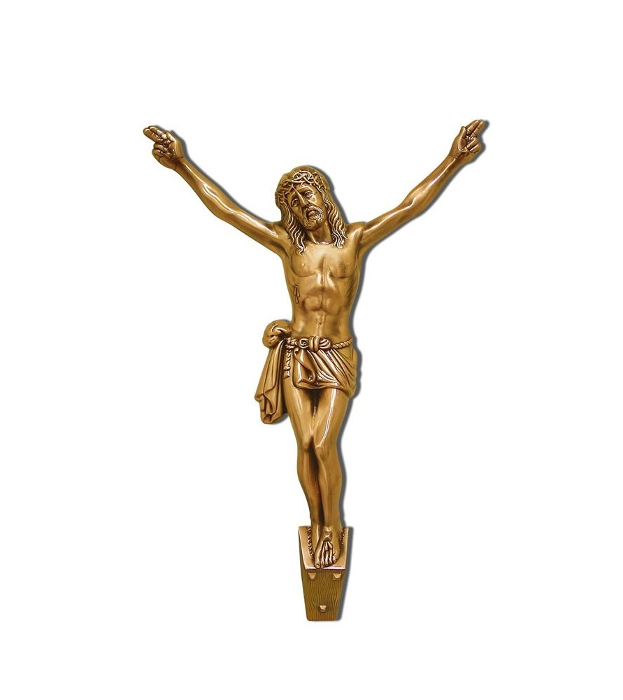 Cristo de bronce de 77 cm
