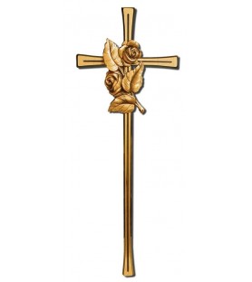 Cruz de ranura con rosa