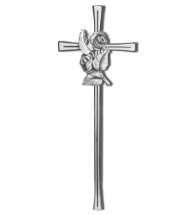 Cruz de ranura con rosa