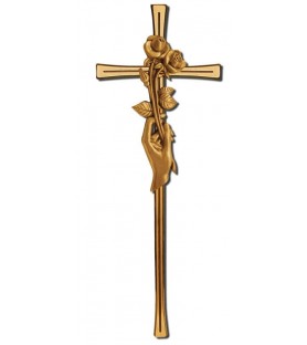 Cruz de ranura con rosa