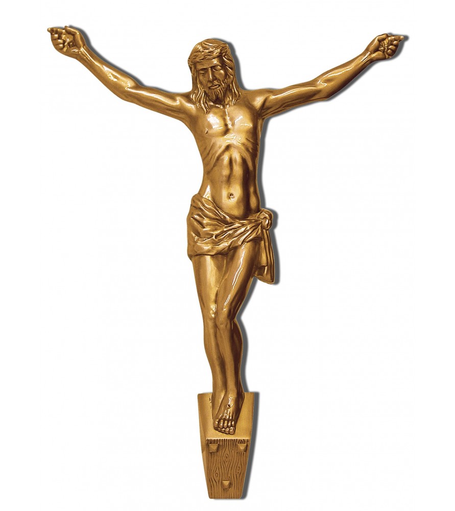 Cristo de bronce  de 64 cm 