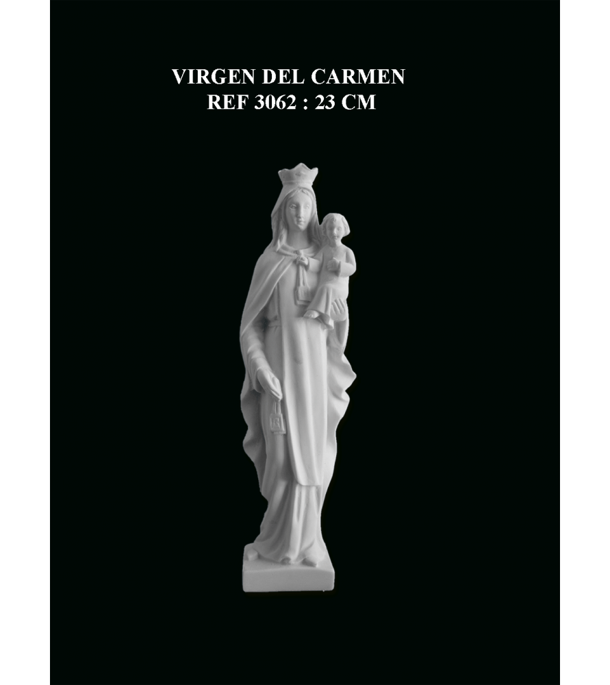 Virgen del Carmen de 23 cm
