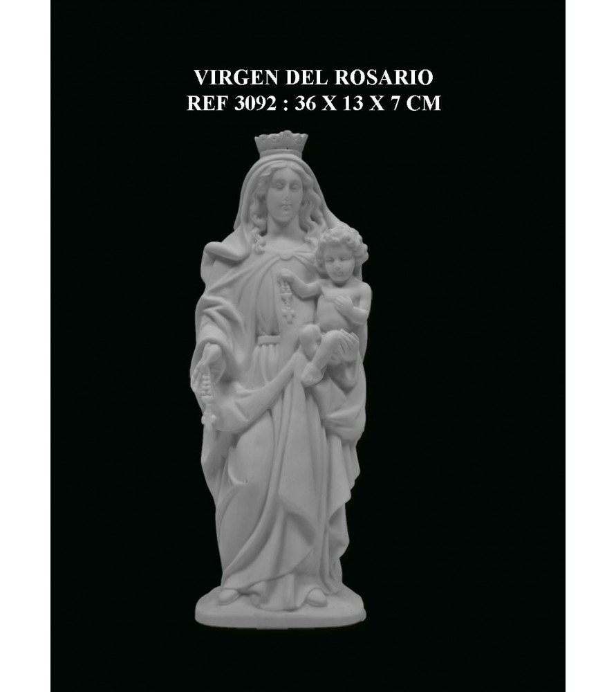 Virgen del Rosario 36X13x7 cm ref 3092