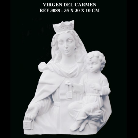 Virgen del Carmen 36X30 cm